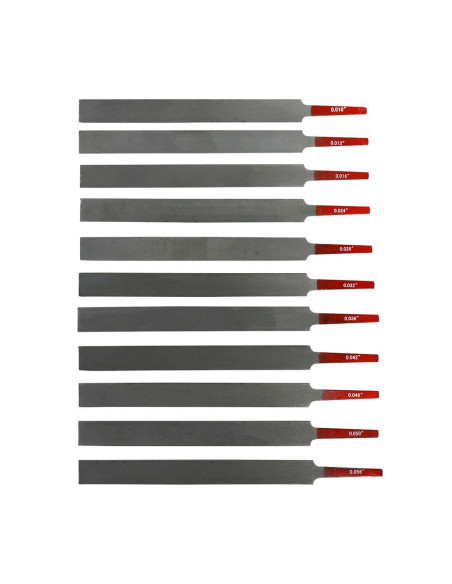 Set de 11 limes rainurage de sillets de tête