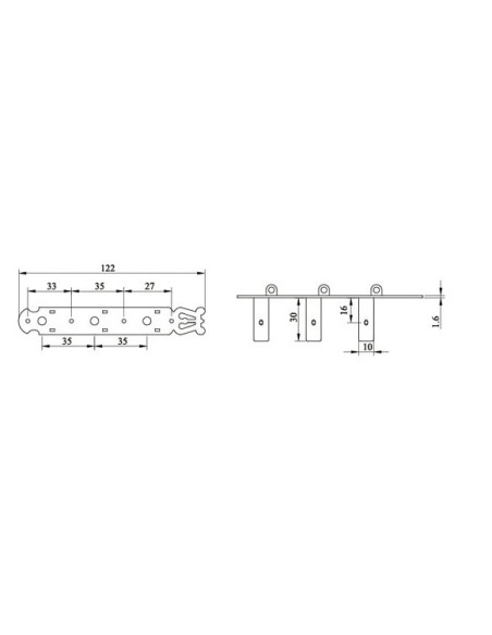 Der Jung DJ102G-AS-S4 Machine Head | Maderas Barber