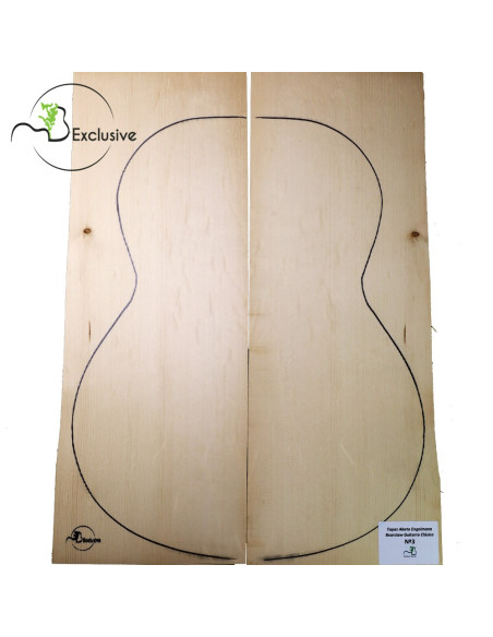Tables Épicéa Engelmann Bearclaw Guitare Classique MB Exclusive Nº3