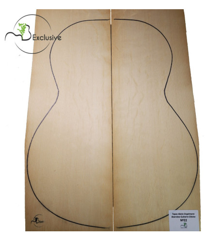 MB Exclusive Bearclaw Engelmann Spruce Classical Guitar Tops Nº 22