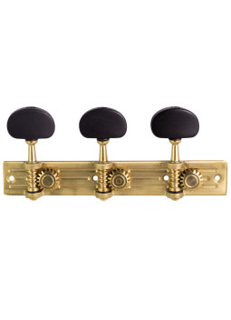 Aparicio Classical Guitar Machine Head Valencia Model Satin/Ebony | Maderas Barber