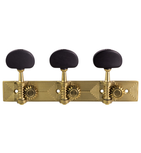 Aparicio Classical Guitar Machine Head Cuenca Model Satin/Ebony | Maderas Barber