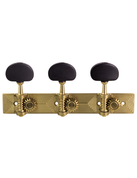 Aparicio Classical Guitar Machine Head Cuenca Model Satin/Ebony | Maderas Barber