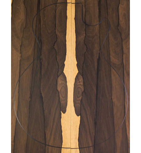 Carved Top Ziricote pour Guitare / Basse Électrique | Maderas Barber