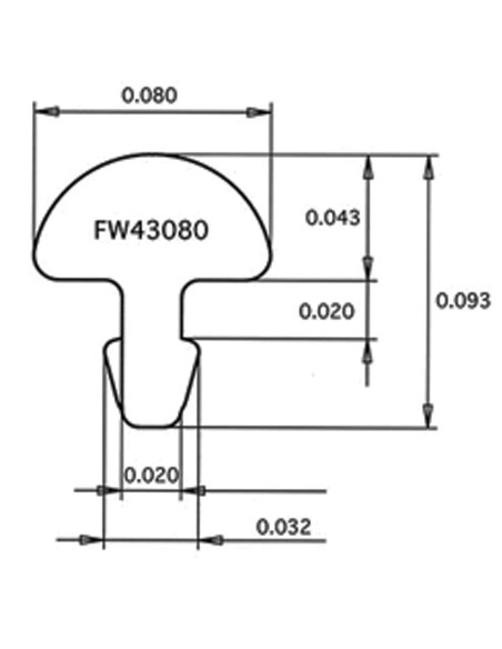 Jeu Frettes Jescar 2.03 mm FS43080-NS | Maderas Barber