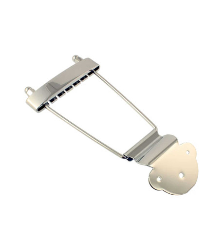 Allparts Chromed Archtop Guitar Tailpiece  | Maderas Barber