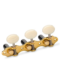 Clavijero Schaller GrandTune Classic Hauser Oro Polybone Post Negro | Maderas Barber