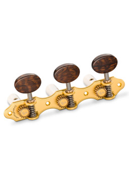 Clavijero Schaller GrandTune Classic Hauser Oro Satinado Snakewood Post Blanco | Maderas Barber
