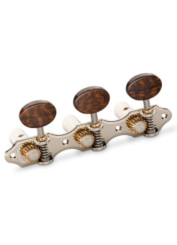 Schaller Machine Head GrandTune Classic Hauser Nickel Snakewood White Posts