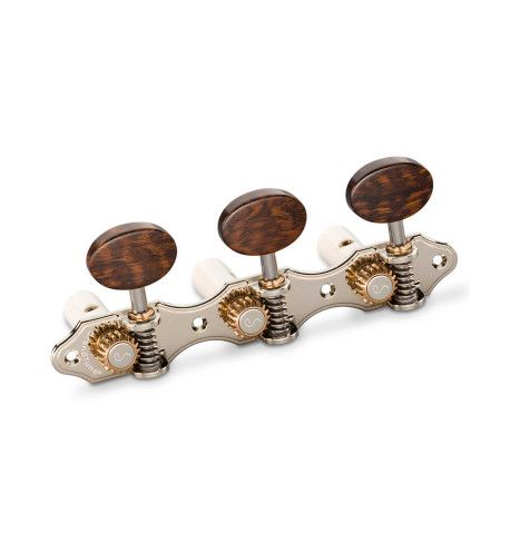 Clavijero Schaller GrandTune Classic Hauser Níquel Snakewood Post Blanco | Maderas Barber