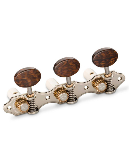 Clavijero Schaller GrandTune Classic Hauser Níquel Snakewood Post Blanco | Maderas Barber