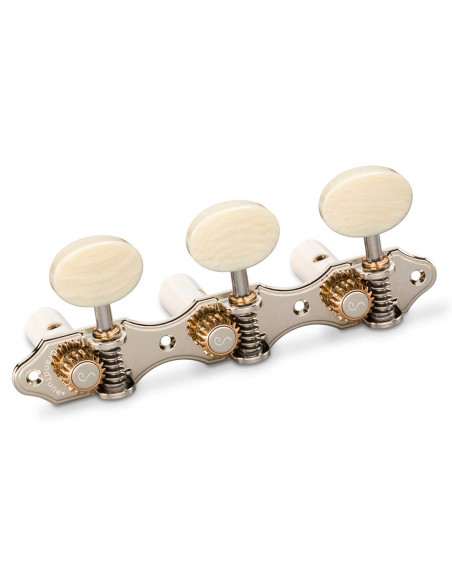 Schaller Machine Head GrandTune Classic Hauser Nickel Polybone White Posts