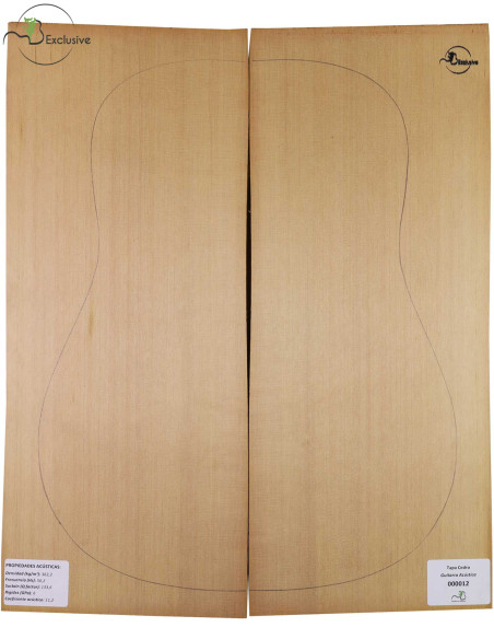 Red Cedar Acoustique Guitar Top MB Exclusive Nº 000012