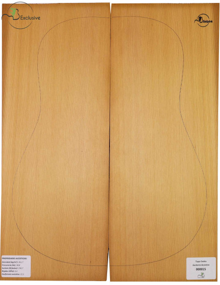 Red Cedar Acoustic Guitar Top MB Exclusive Nº 000015