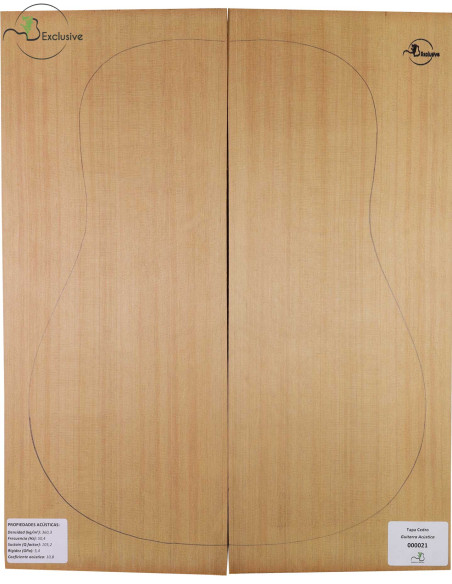 Red Cedar Acoustic Guitar Top MB Exclusive Nº 000021