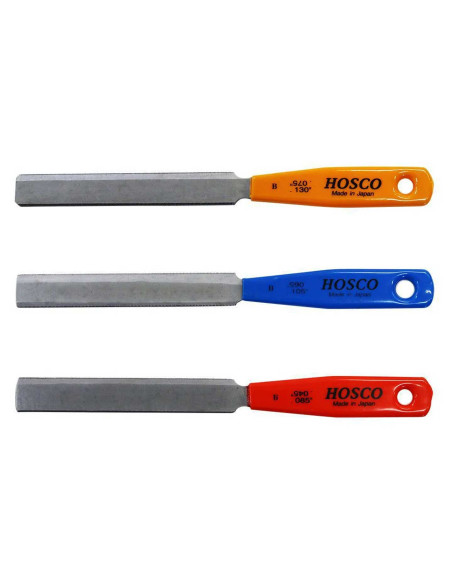 Double Edge Bass Nut File Set Of 3 Hosco TL-NF3B | Maderas Barber