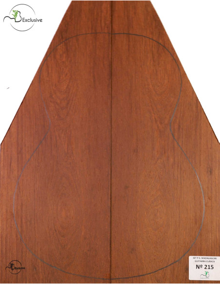 Madagascar Rosewood Set No. 215 for Classical Guitar MB Exclusive