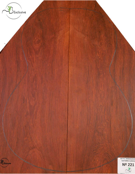 Madagascar Rosewood Set No. 221 for Classical Guitar MB Exclusive