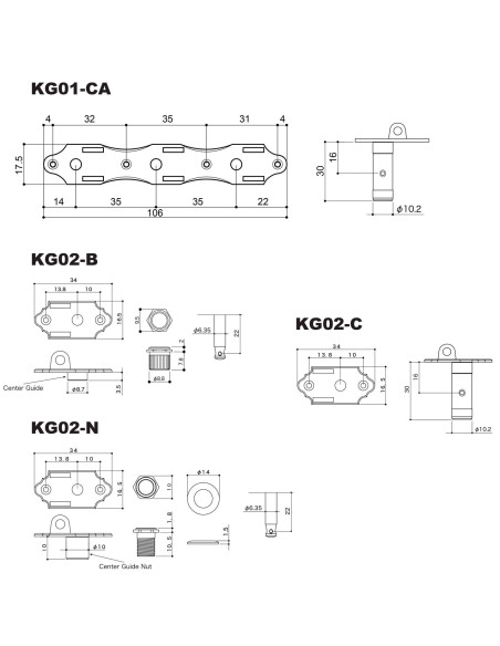 Clavijero Gotoh Guitarra Clásica Fibra Carbono X Oro KG01CA/M-XG