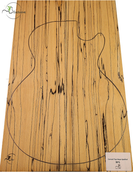 Carved Top Haya Spalted MB Exclusive Nº1 |Maderas Barber