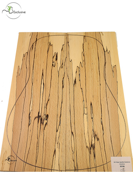 Juego Haya Spalted 46 Guitarra Acústica | Maderas Barber