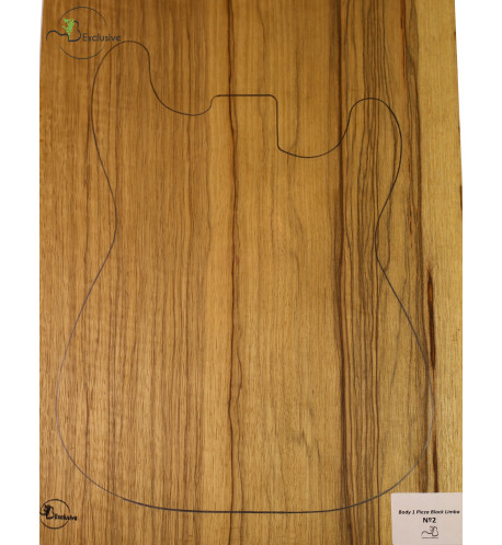 Corps 1 Pièce Black Limba Basse / Guitare électrique  MB Exclusive Nº 2