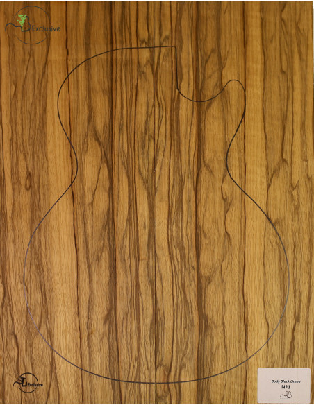 Corps Black Limba Guitare/Basse Électrique