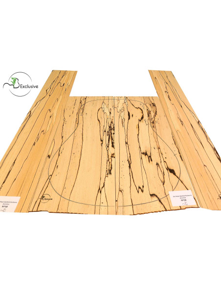 Juego Haya Spalted Guitarra Acústica MB Exclusive Nº58 | Maderas Barber