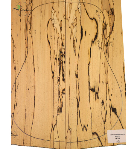 Spalted Beech Set Nº 58 MB Exclusive Acoustic Guitar | Maderas Barber