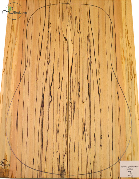 Juego Haya Spalted Guitarra Acústica MB Exclusive Nº57 | Maderas Barber