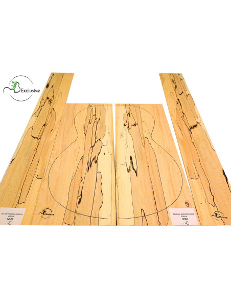 Juego Haya Spalted Guitarra Clásica MB Exclusive Nº40 | Maderas Barber