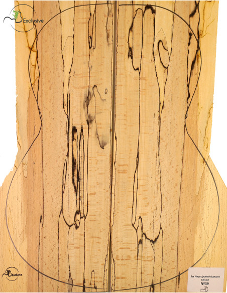 Juego Haya Spalted Guitarra Clásica MB Exclusive Nº39 | Maderas Barber