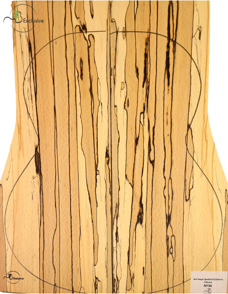 Juego Haya Spalted Guitarra Clásica MB Exclusive Nº36 | Maderas Barber