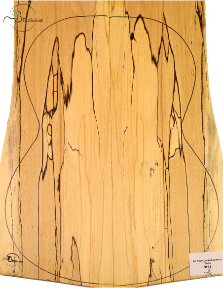 Spalted Beech Set Classical Guitar MB Exclusive Nº 35  | Maderas Barber