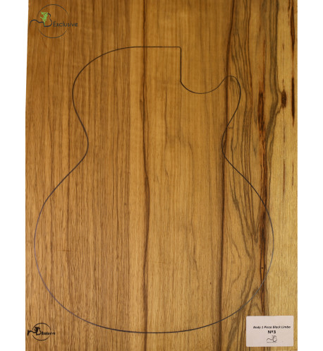 Cuerpo 1 Pieza Black Limba Guitarra / Bajo Eléctrico MB Exclusive Nº 3