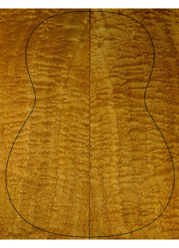 AAA Quilted Sapele Classical Guitar Backs | Maderas Barber