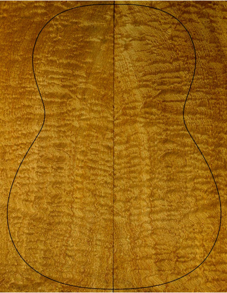 AAA Quilted Sapele Classical Guitar Backs | Maderas Barber