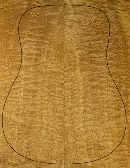 AAA Quilted Sapele Acoustic Guitar Backs | Maderas barber