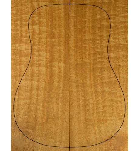 Quilted Sapele Acoustic Guitar Backs | Maderas Barber