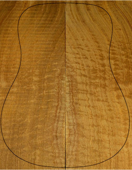 Quilted Sapele Acoustic Guitar Backs | Maderas Barber