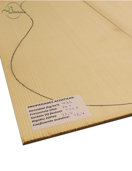 Table Épicéa Européen Nº 000001 Guitare Classique/Acoustique MB Exclusive