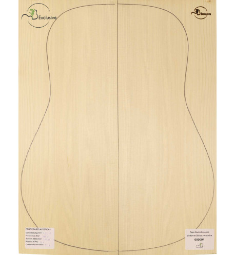 Tapa Abeto Europeo Nº 000004 Guitarra Clásica/Acústica MB Exclusive