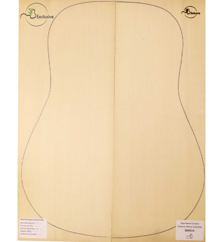 European Spruce Classical/Acoustic Guitar Top MB Exclusive Nº 000014