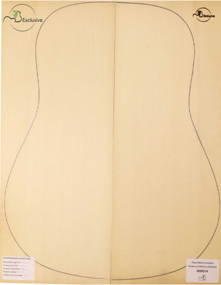 European Spruce Classical/Acoustic Guitar Top MB Exclusive Nº 000014
