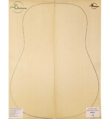 Tapa Abeto Europeo Nº 000015 Guitarra Clásica/Acústica MB Exclusive