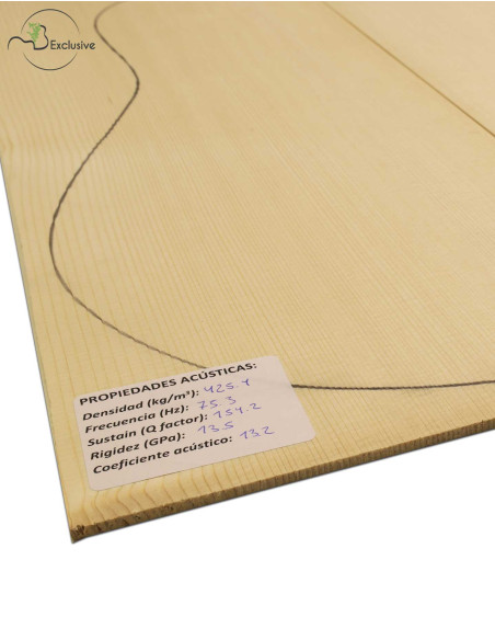 Table Épicéa Européen Nº 000015 Guitare Classique/Acoustique MB Exclusive