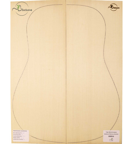 Table Épicéa Européen Nº 000016 Guitare Classique/Acoustique MB Exclusive
