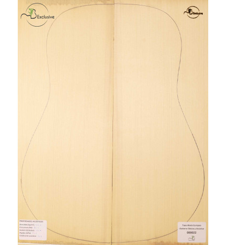Table Épicéa Européen Nº 000022 Guitare Classique/Acoustique MB Exclusive