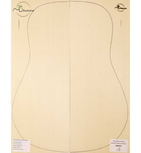 Table Épicéa Européen Nº 000024 Guitare Classique/Acoustique MB Exclusive
