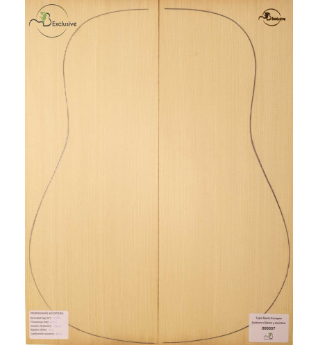 Table Épicéa Européen Nº 000037 Guitare Classique/Acoustique MB Exclusive